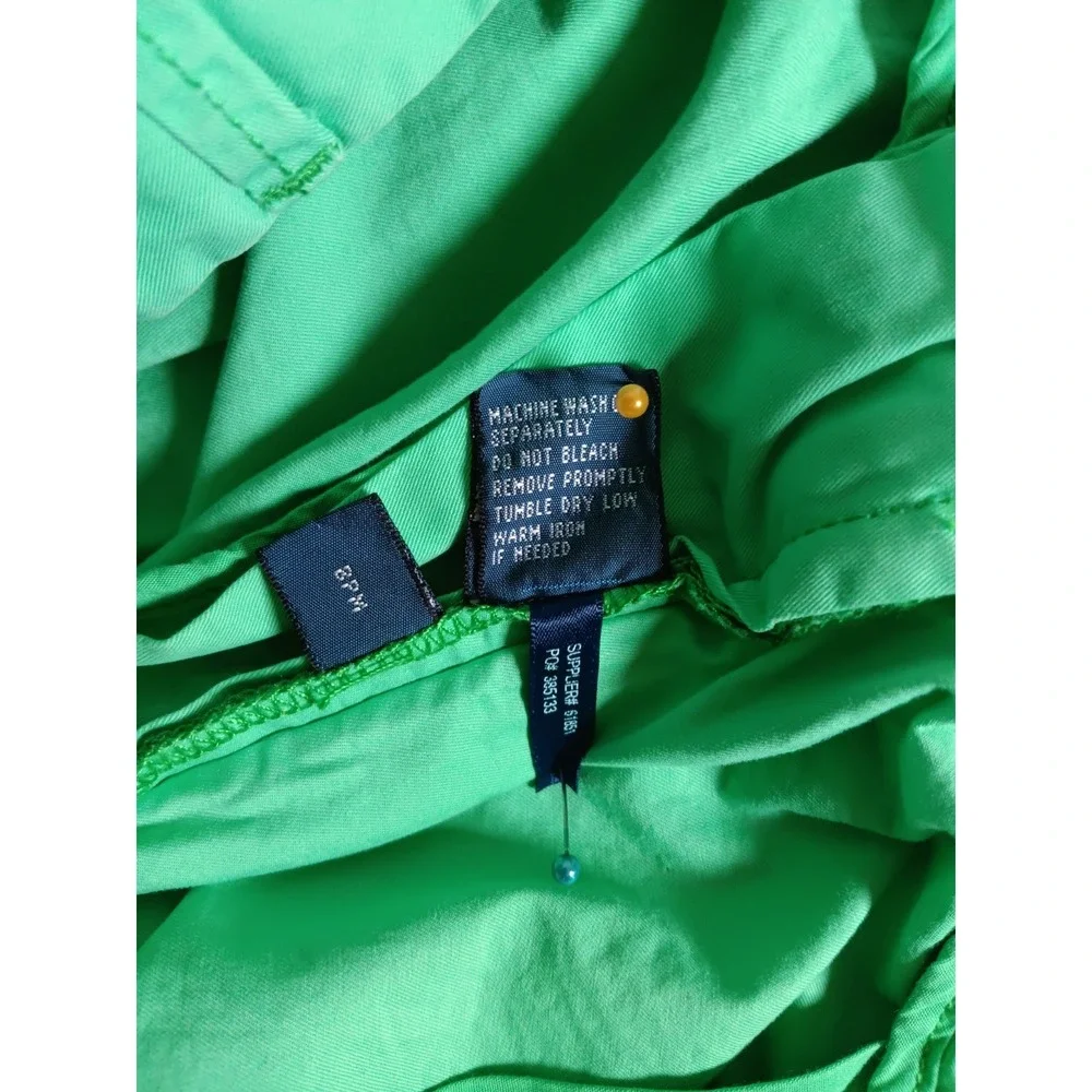 Polo Ralph Lauren Mens 40x32 Green Straight Fit Pima Cotton Chino Pants